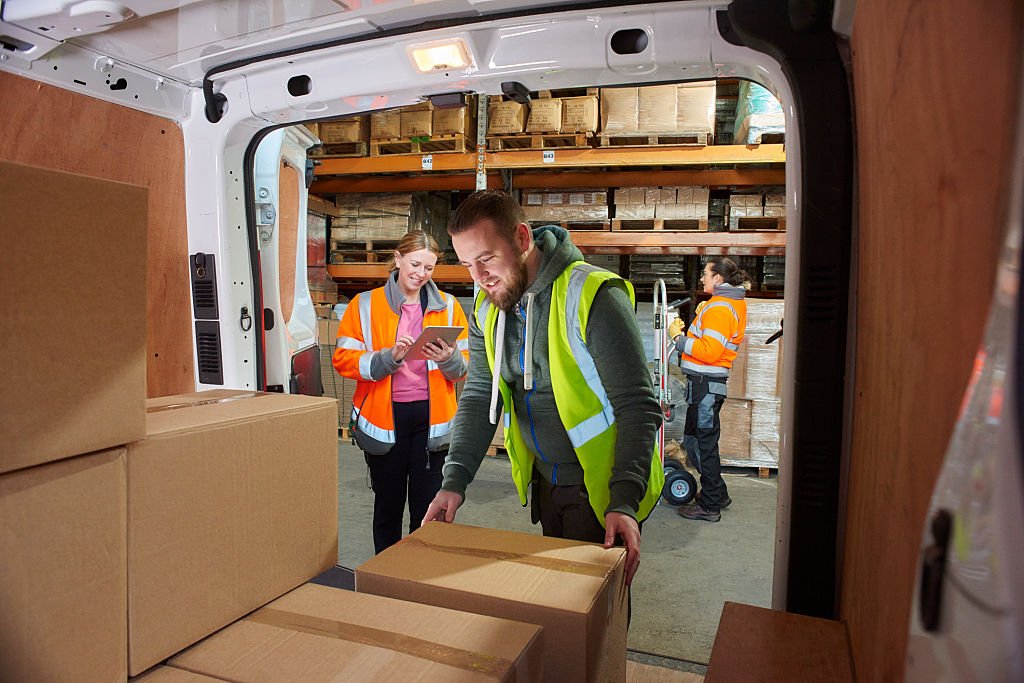 Delivery Driver in the Warehouse