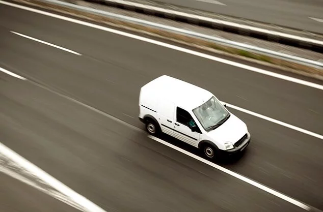 White Van on Motorway