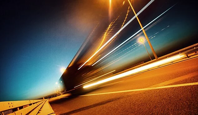 Car Passing on Motorway