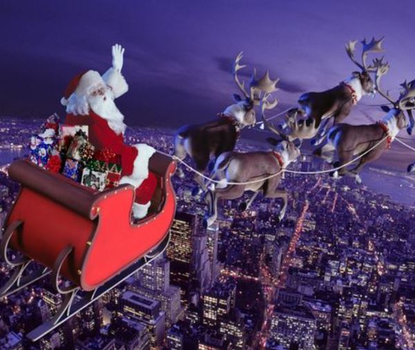 Santa delivering abroad safely