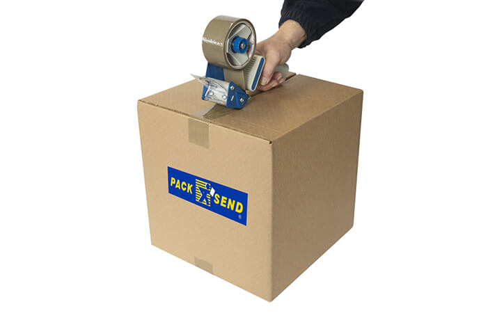 PACK & SEND box with tape