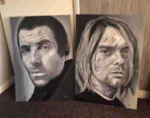 Woz Oliver, Liam Gallagher and Kurt Cobain