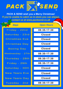 PACK & SEND Reading Opening Hours