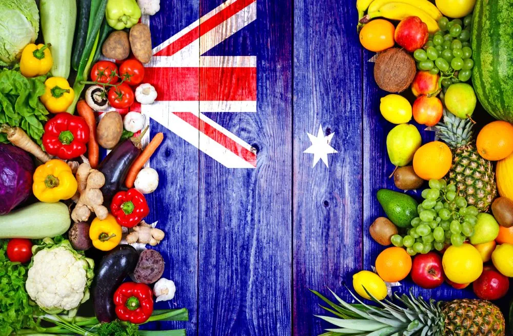 Fresh fruits and vegetables from Australia
