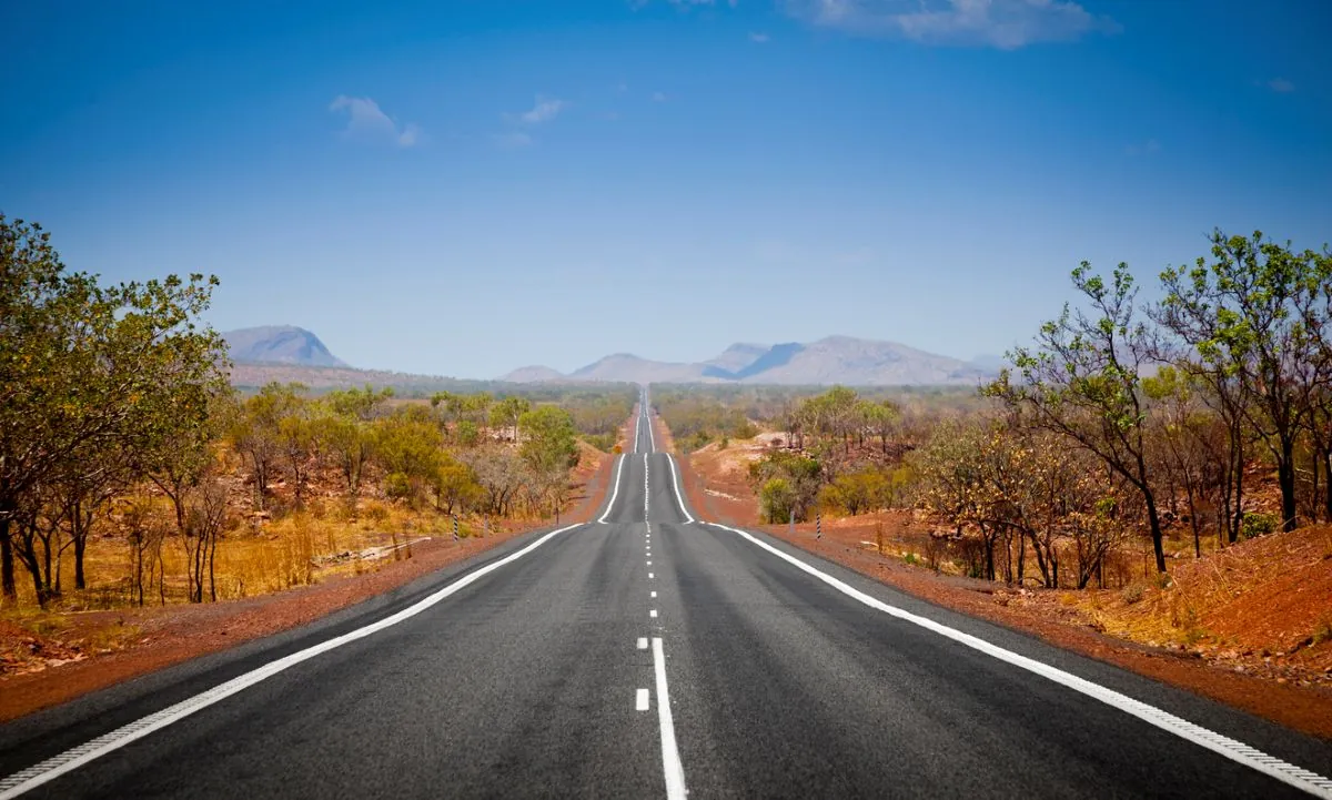 remote australian road