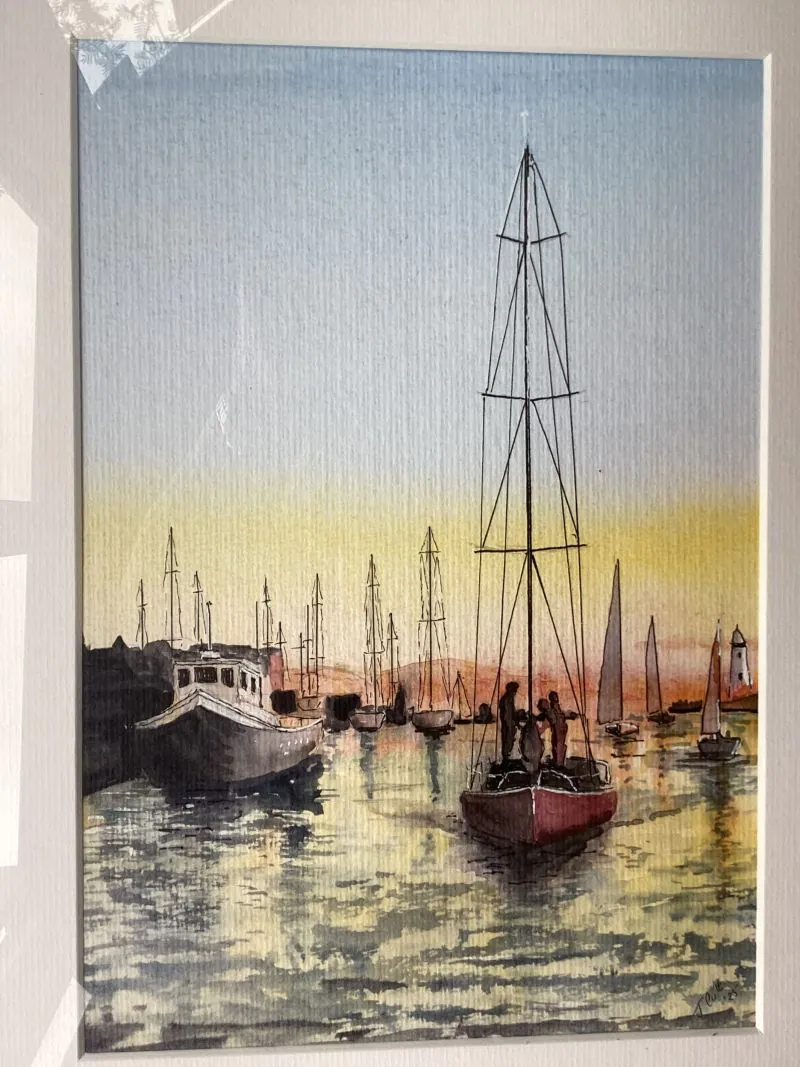 After a good day out sailing