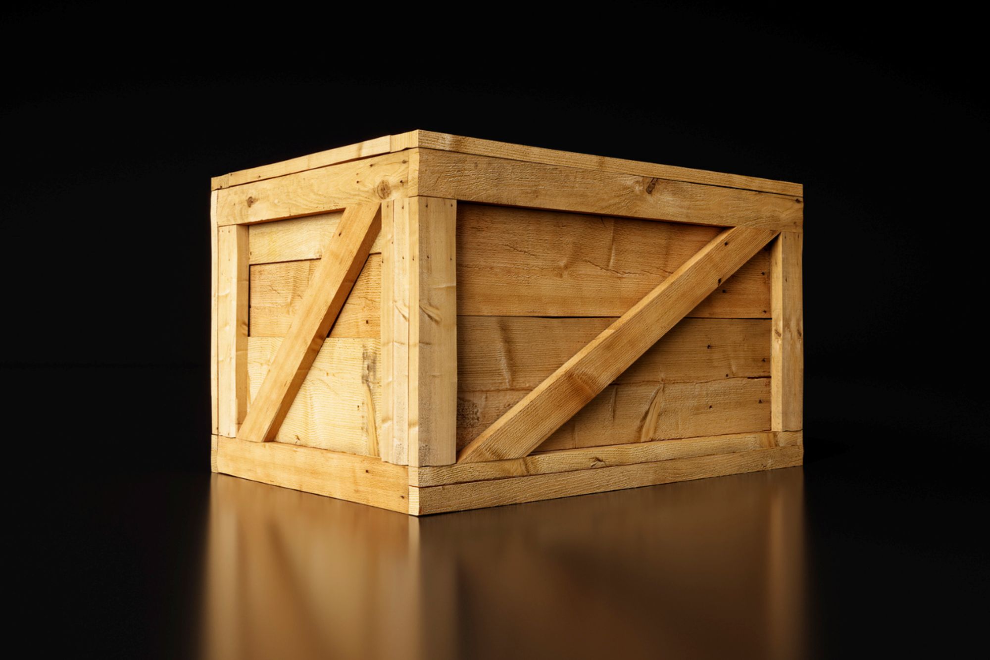 wooden crate